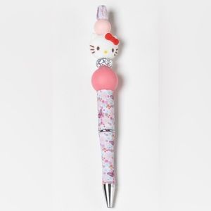 Hello Kitty Custom Made Silicone Beaded Pen